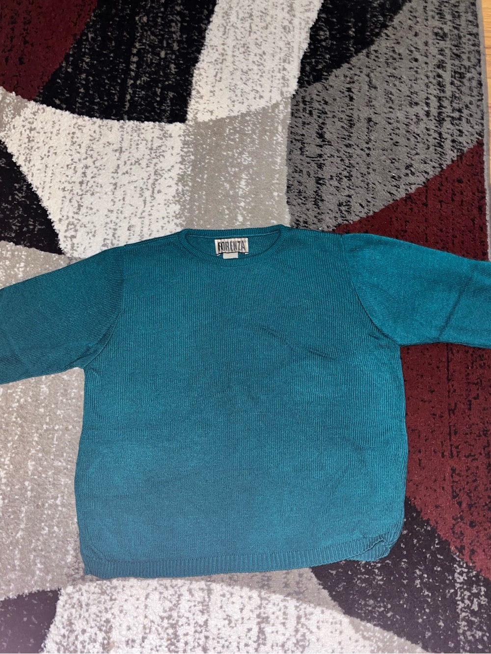 Forenza Teal Crewneck Sweater